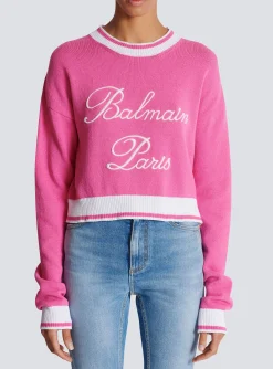 Women Balmain Signature Knit Jumper
