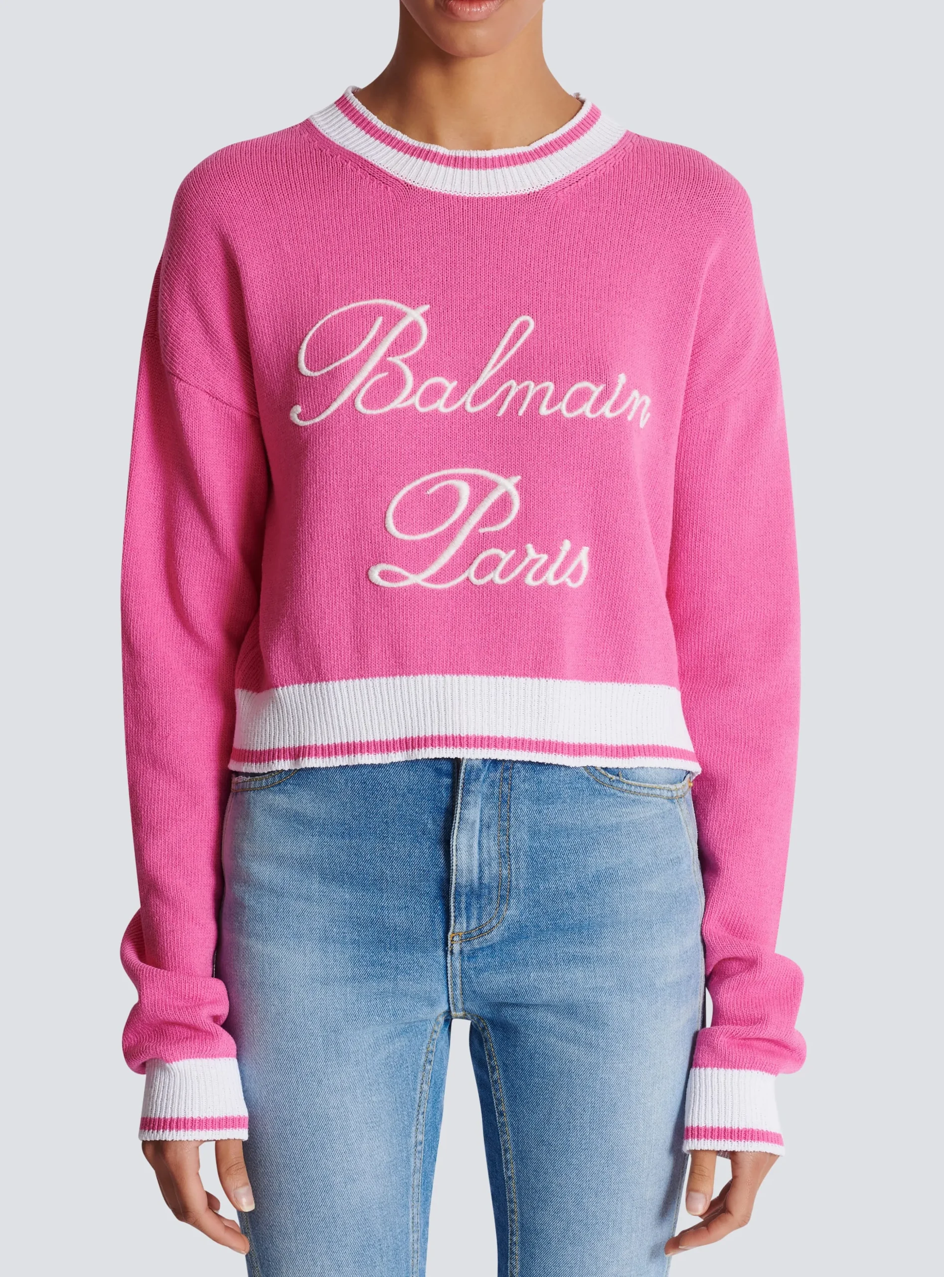 Women Balmain Signature Knit Jumper