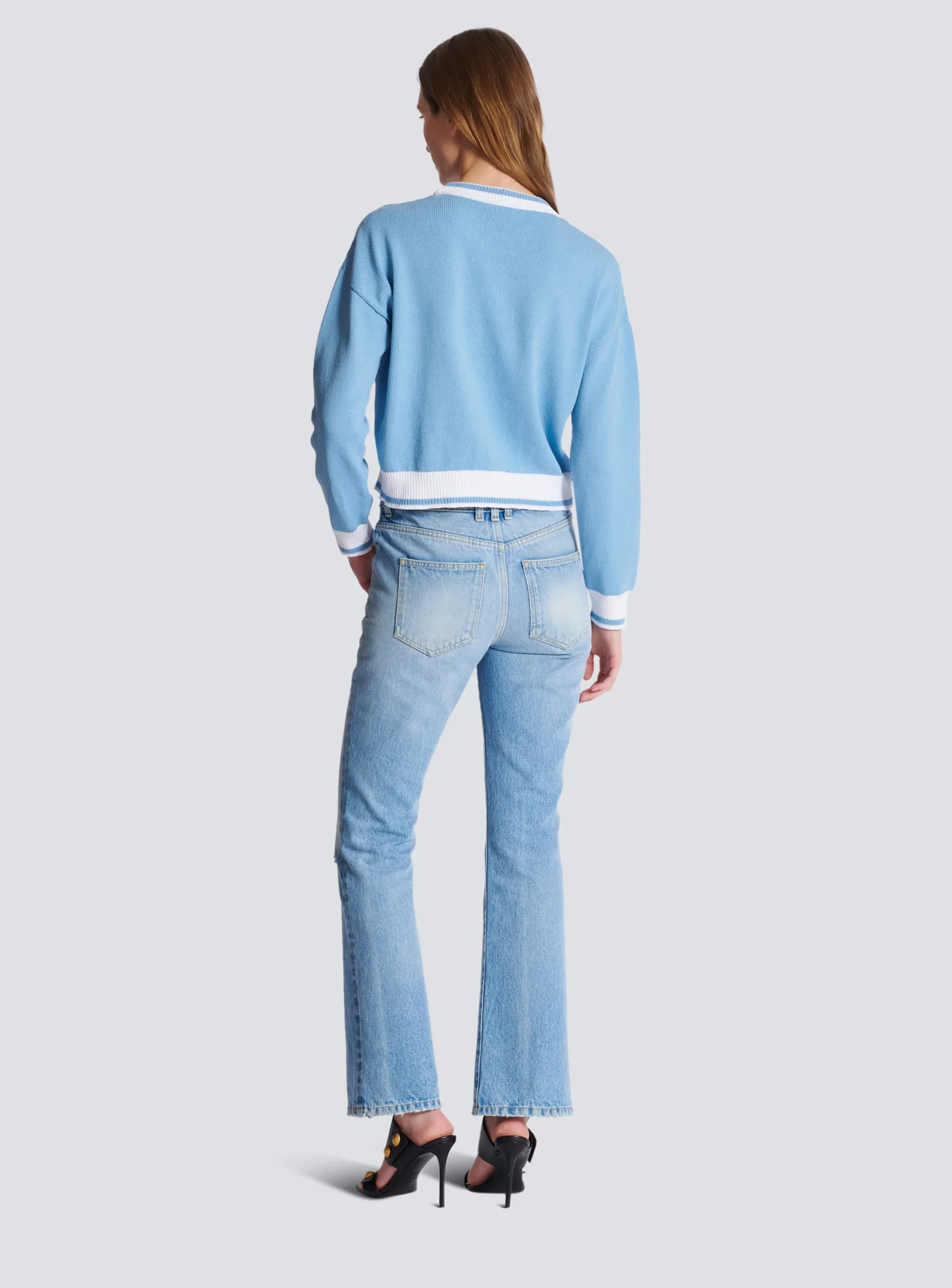 Women Balmain Signature Knit Jumper