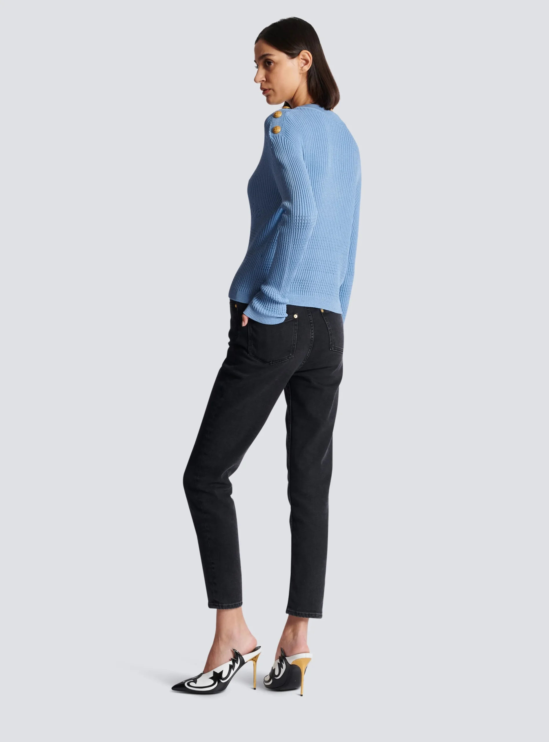 Women Balmain Signature Knit Jumper