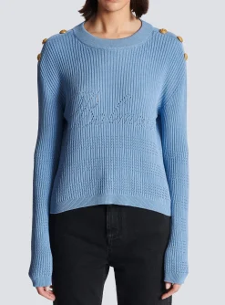 Women Balmain Signature Knit Jumper