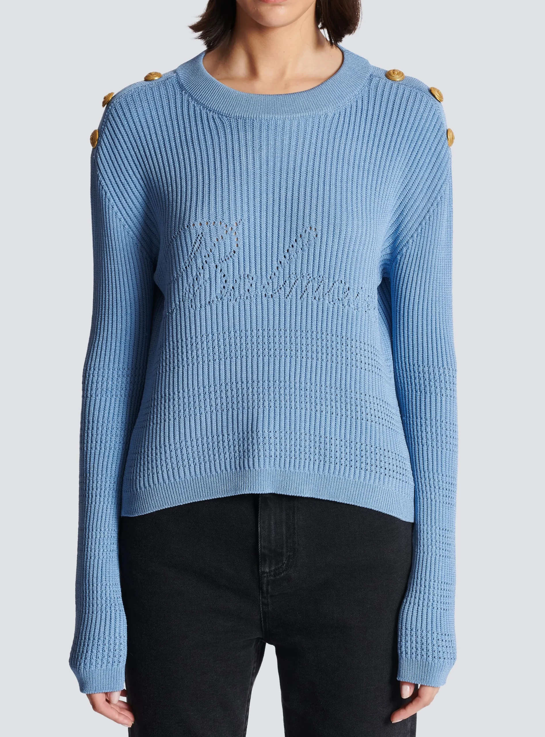 Women Balmain Signature Knit Jumper