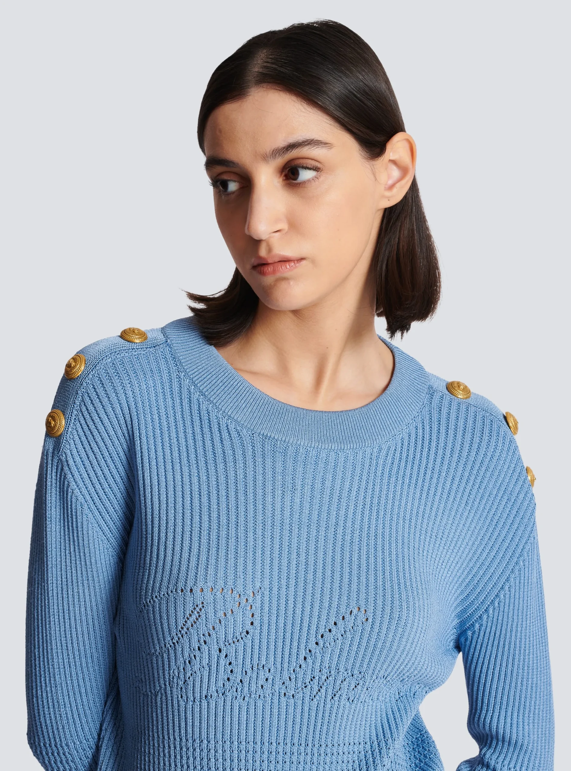 Women Balmain Signature Knit Jumper