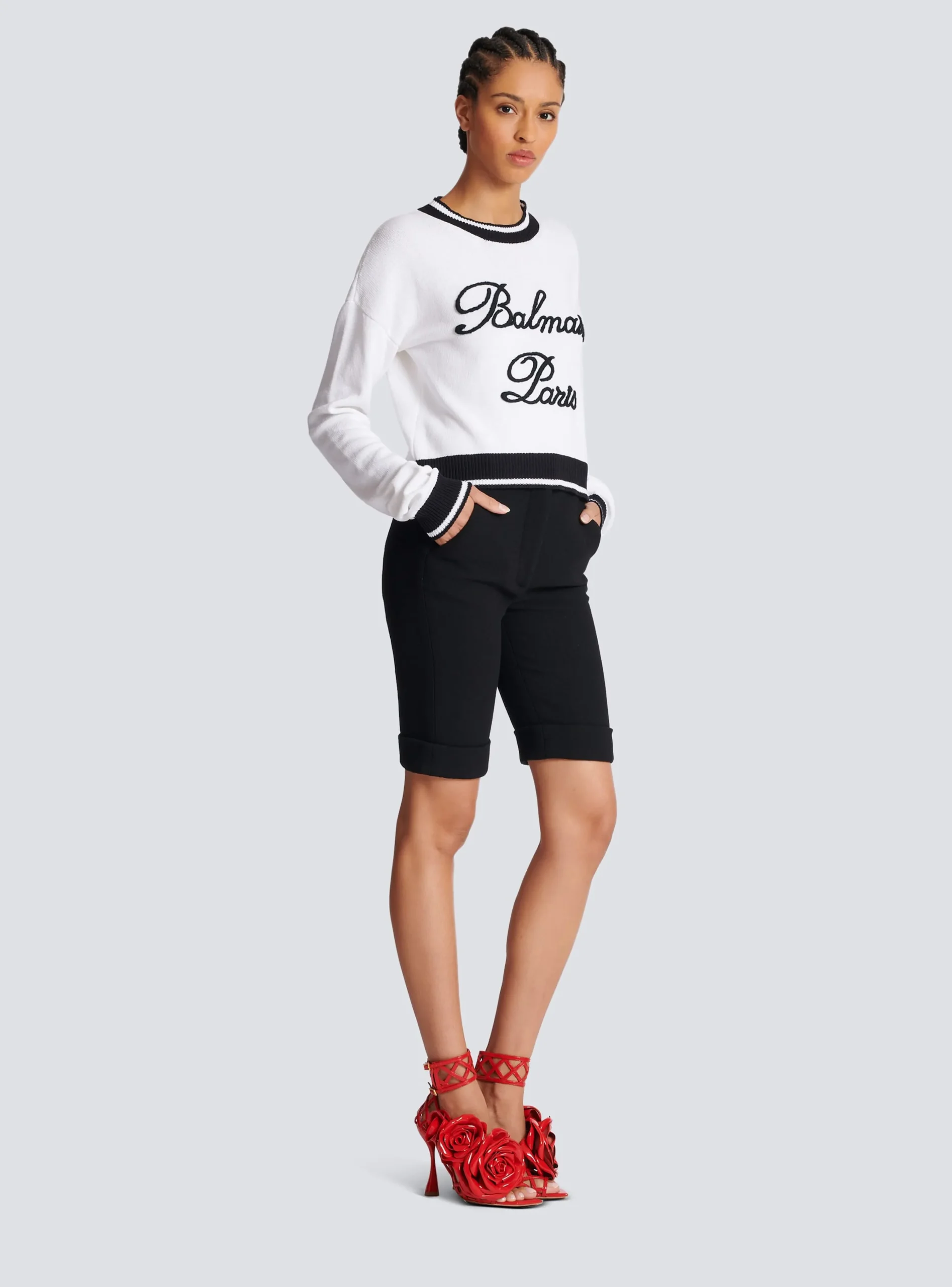 Women Balmain Signature Knit Jumper