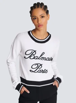 Women Balmain Signature Knit Jumper