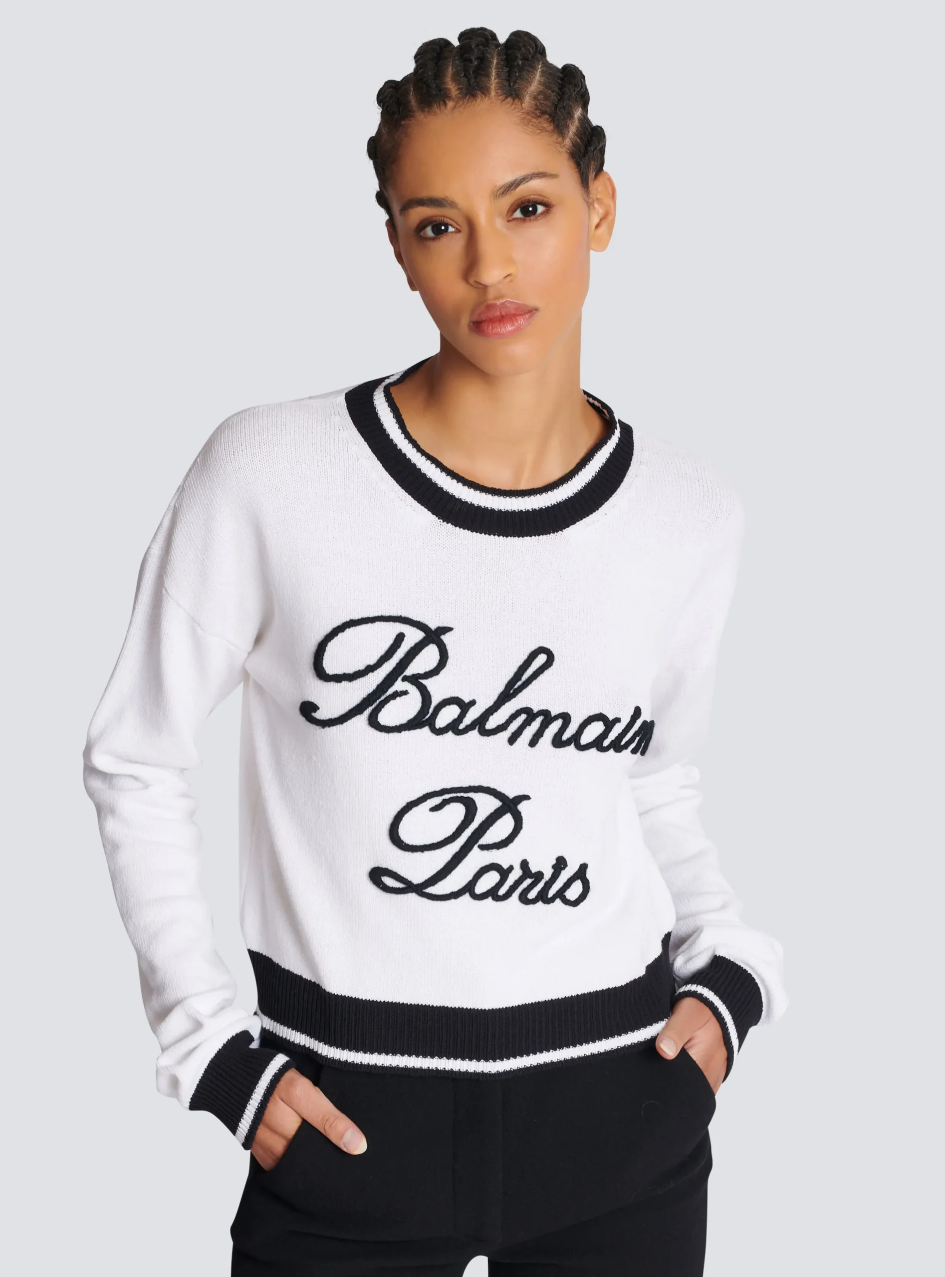 Women Balmain Signature Knit Jumper