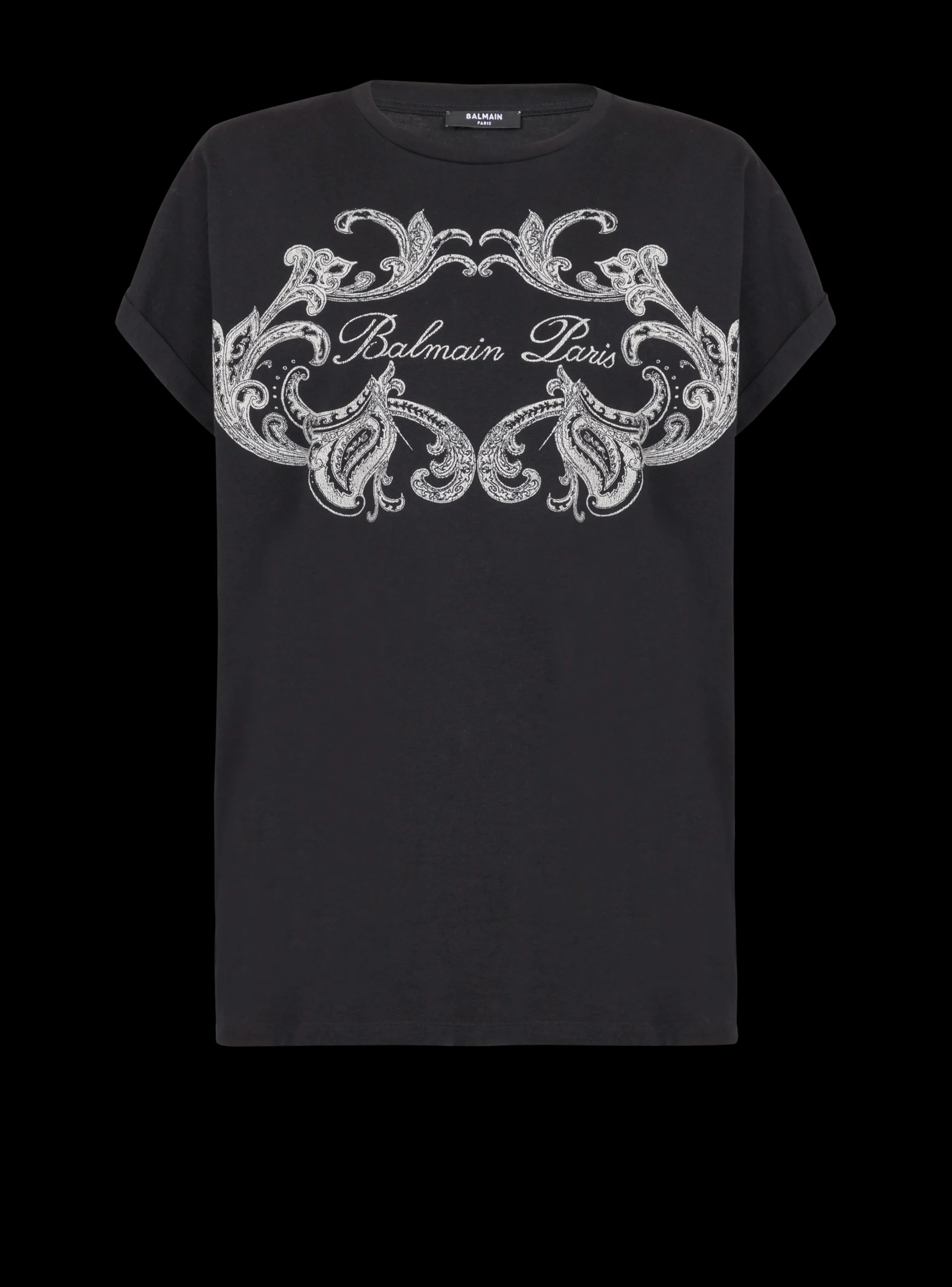 Women Balmain Signature Paisley T-shirt