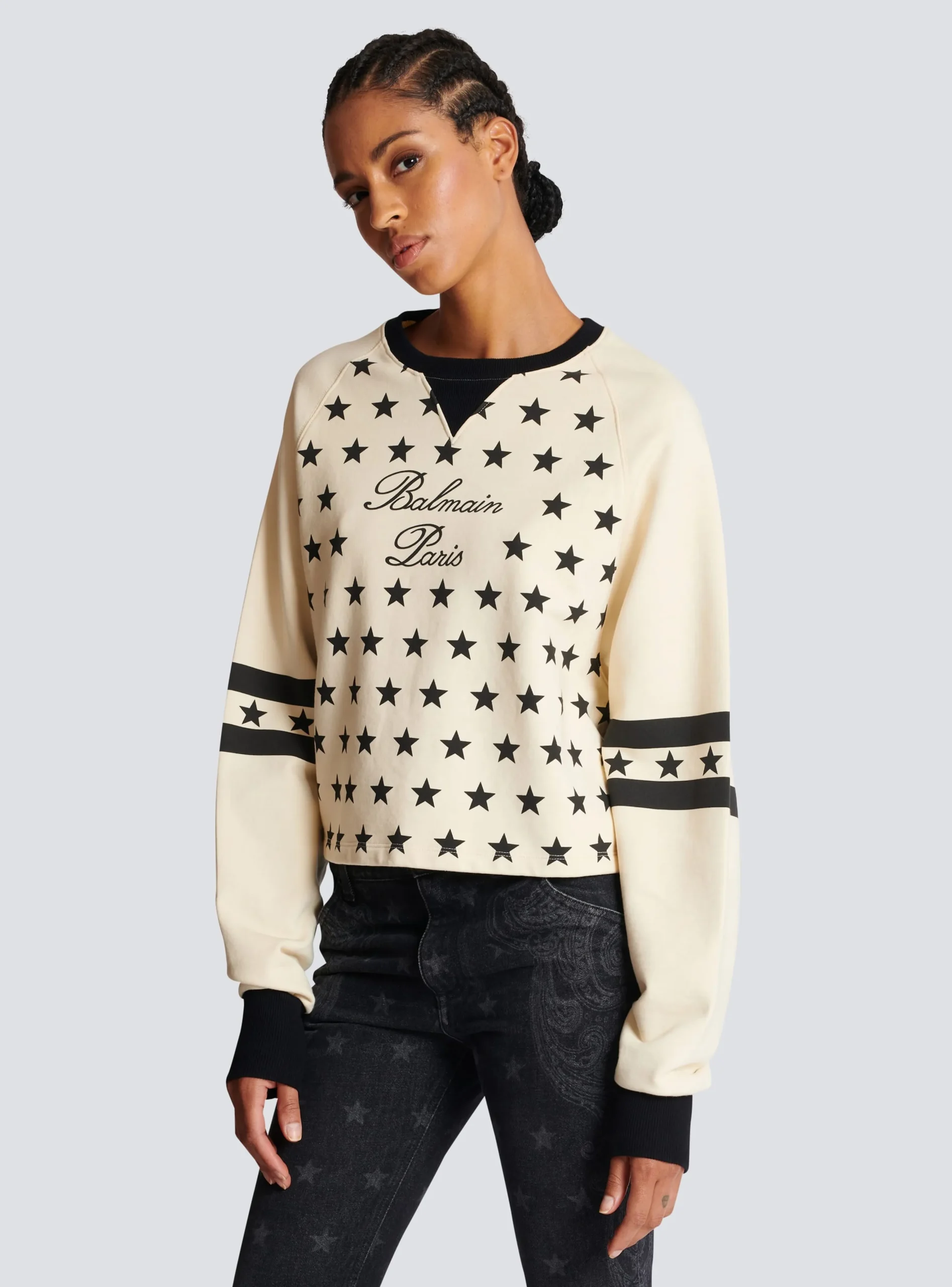 Women Balmain Signature Stars Sweater
