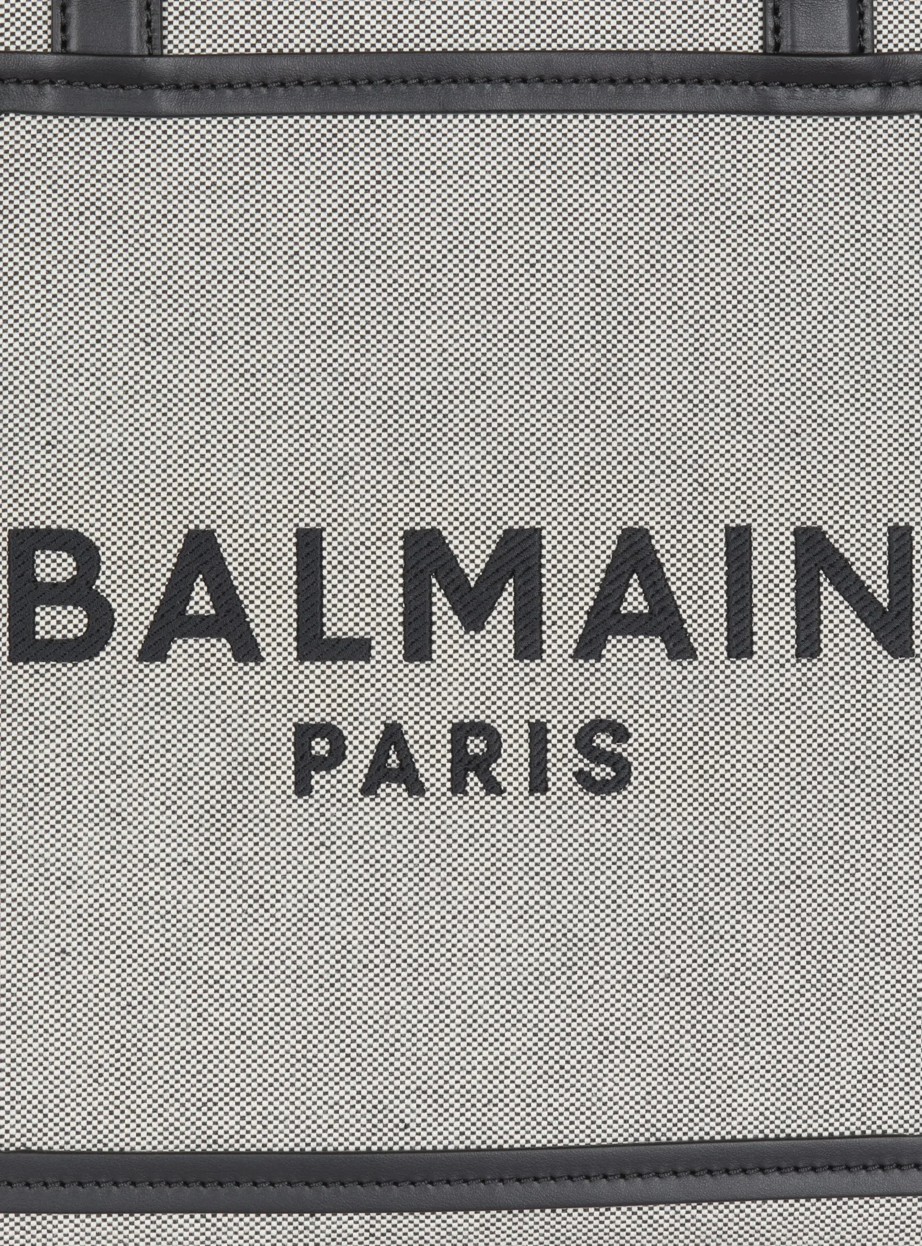 Women Balmain B-Army 42 Canvas And Smooth Leather Tote Bag