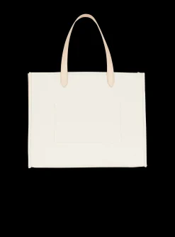 Women Balmain B-Army 42 Canvas And Smooth Leather Tote Bag