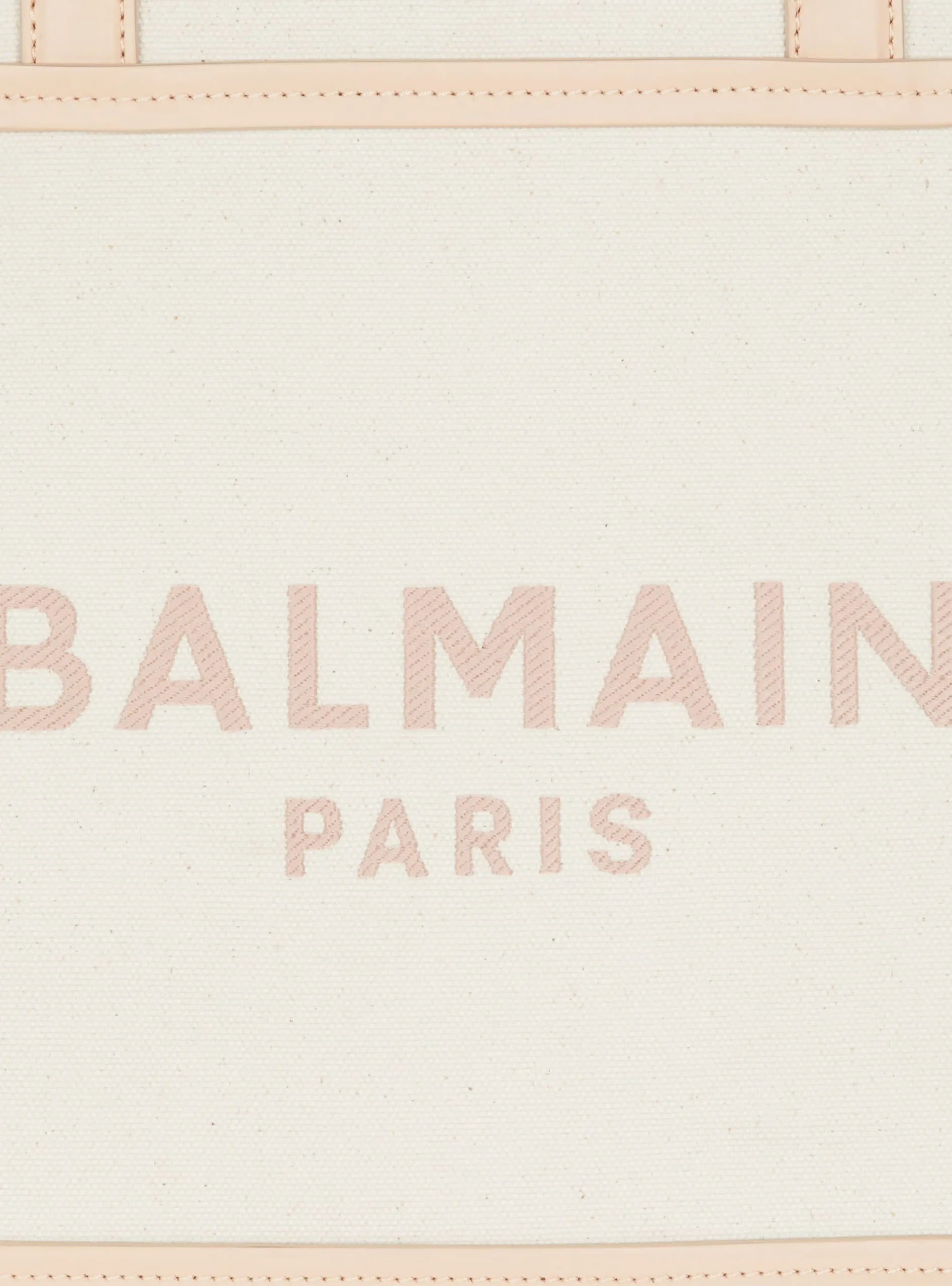 Women Balmain B-Army 42 Canvas And Smooth Leather Tote Bag