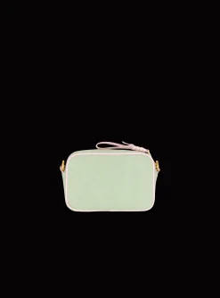 Balmain B-Army Camera Case In Canvas And Leather