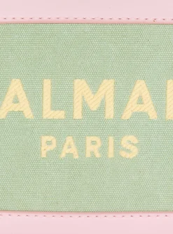 Balmain B-Army Camera Case In Canvas And Leather