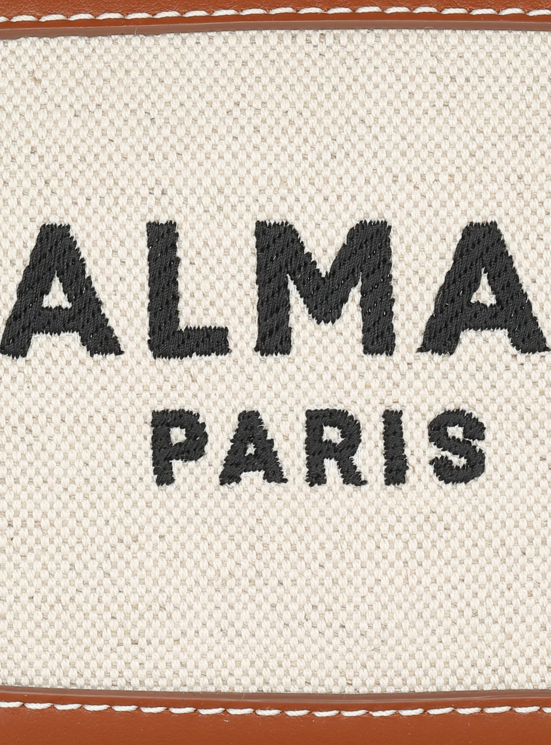 Women Balmain B-Army Canvas And Leather Clutch
