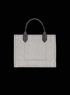 Women Balmain B-Army Canvas And Leather Tote Bag
