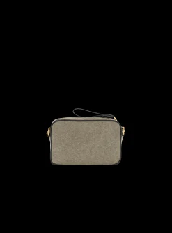 Women Balmain B-Army Canvas And Leather Clutch