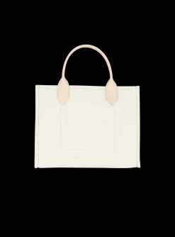 Women Balmain B-Army Canvas And Leather Tote Bag