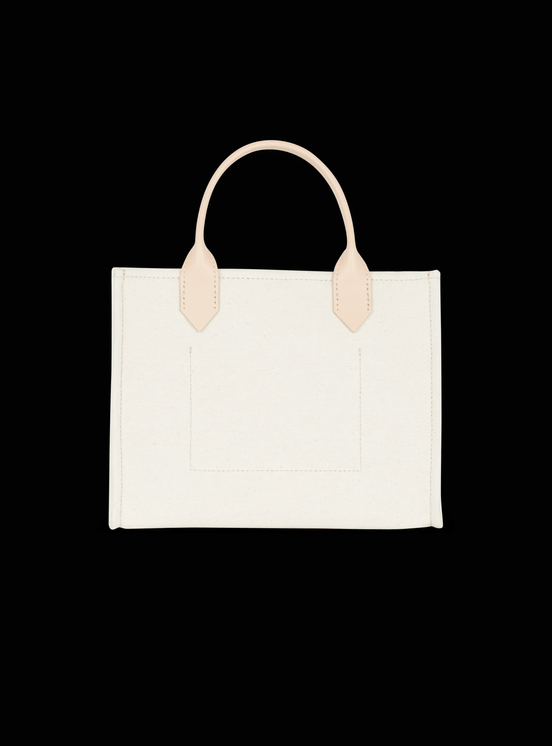 Women Balmain B-Army Canvas And Leather Tote Bag