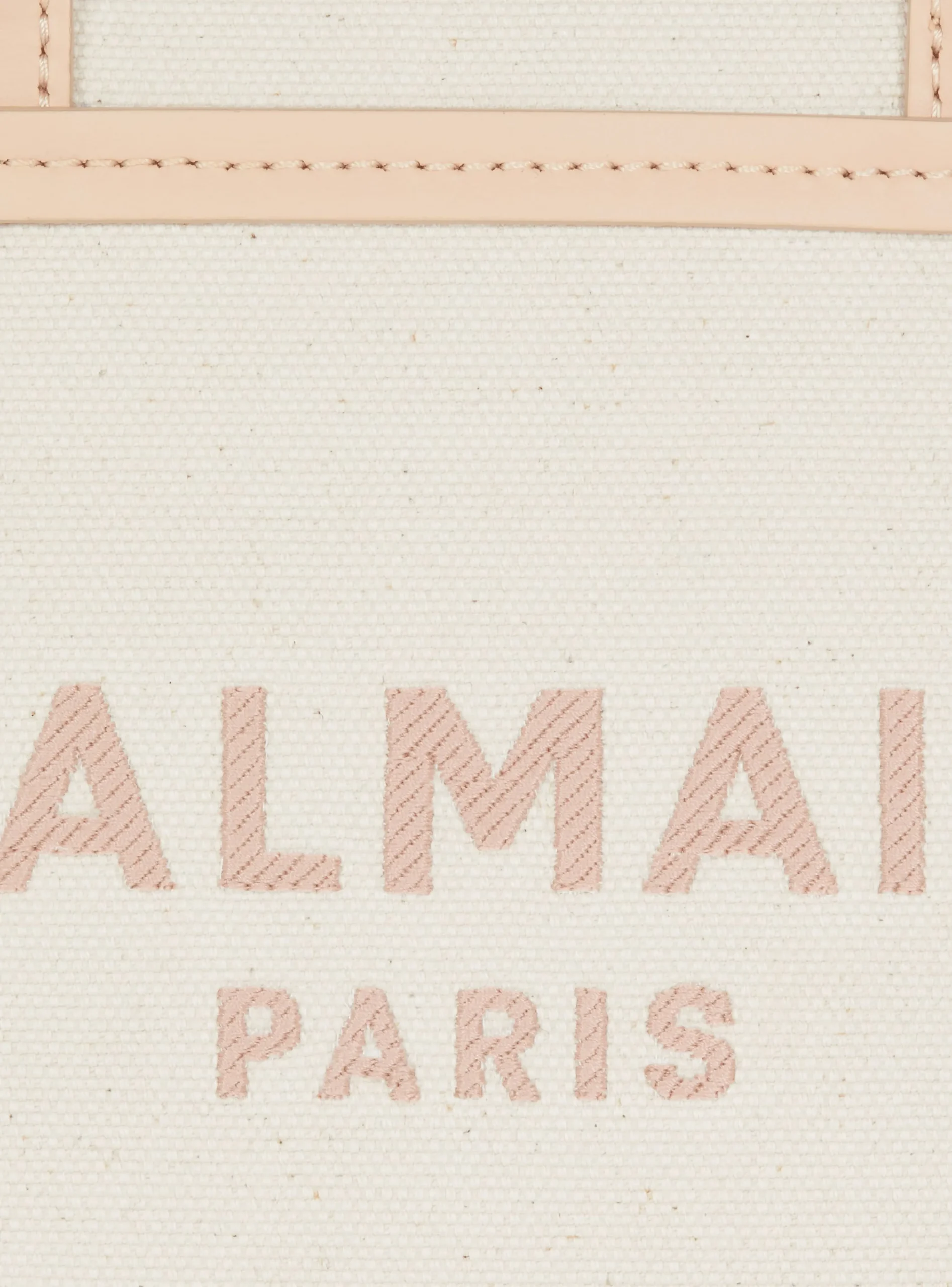 Women Balmain B-Army Canvas And Leather Tote Bag