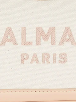 Women Balmain B-Army Canvas And Leather Handbag
