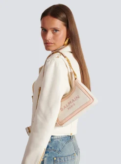 Women Balmain B-Army Canvas And Leather Handbag