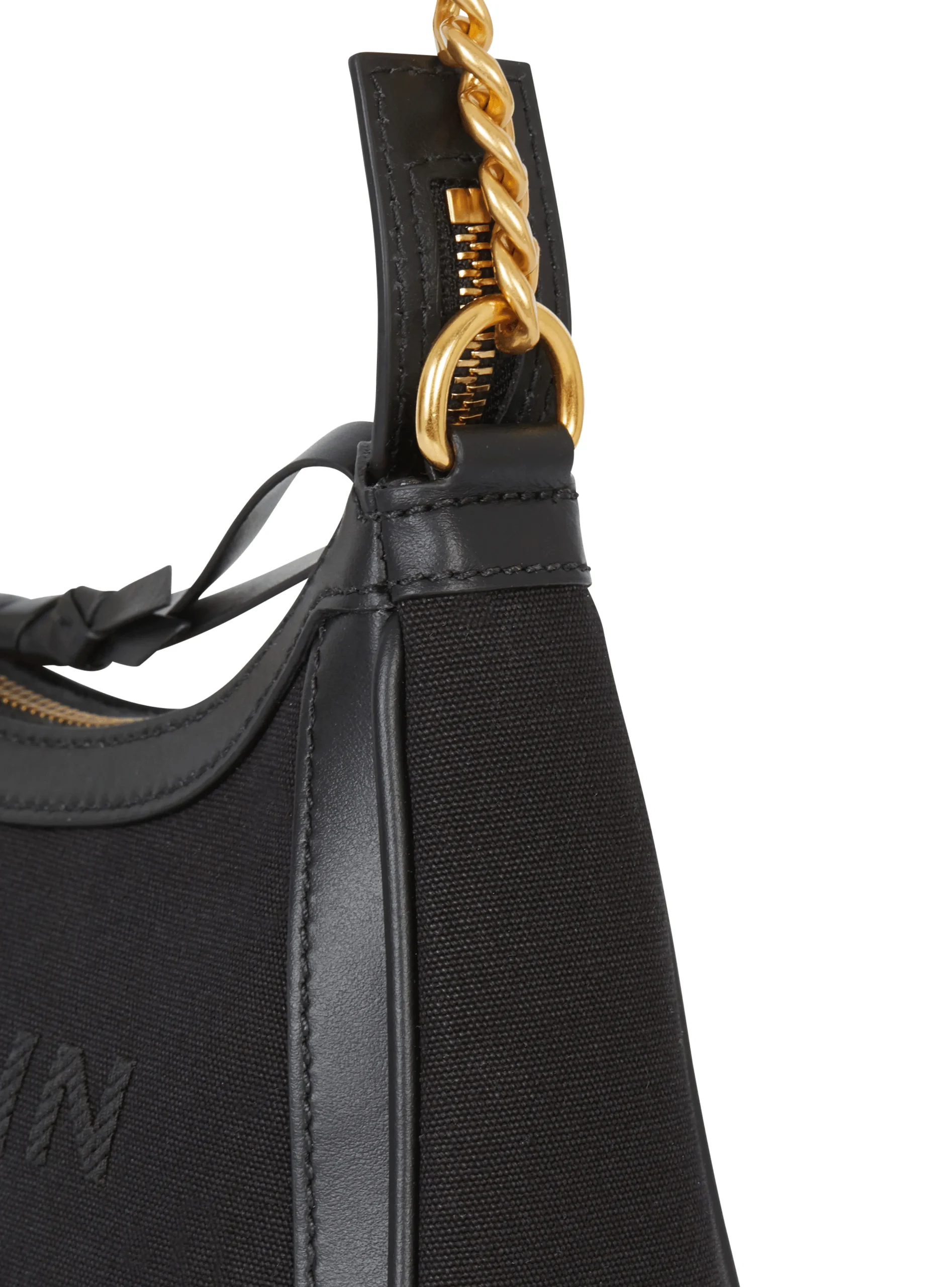 Women Balmain B-Army Canvas And Leather Handbag