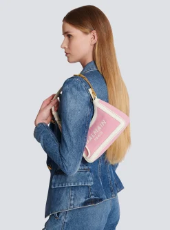 Balmain B-Army Canvas Bag With Leather Inserts