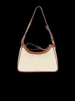 Women Balmain B-Army Canvas Bag With Leather Inserts