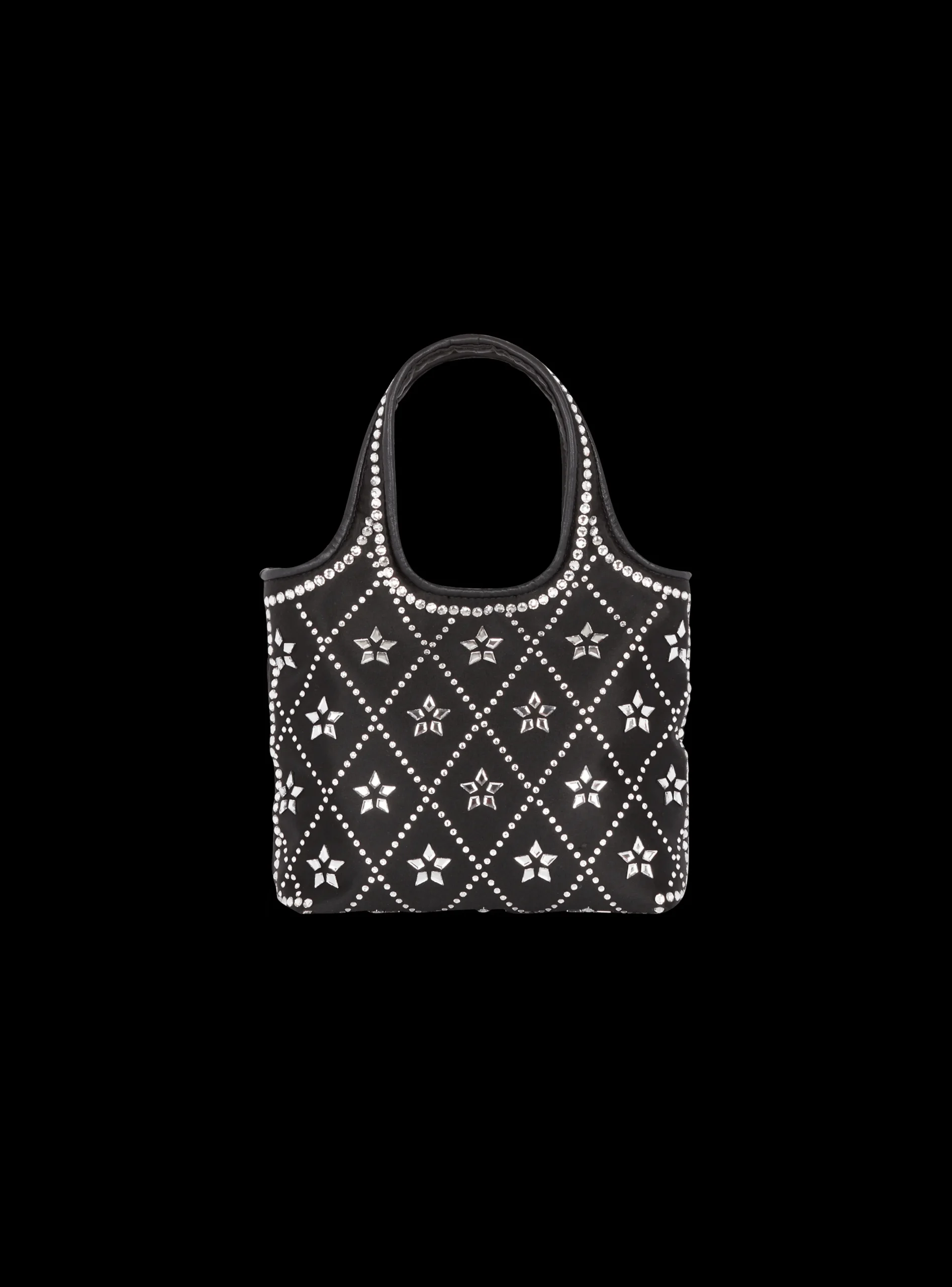 Women Balmain B-Army Grocery Bag In Satin And Crystals