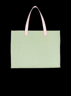 Women Balmain B-Army Medium Canvas And Leather Tote Bag