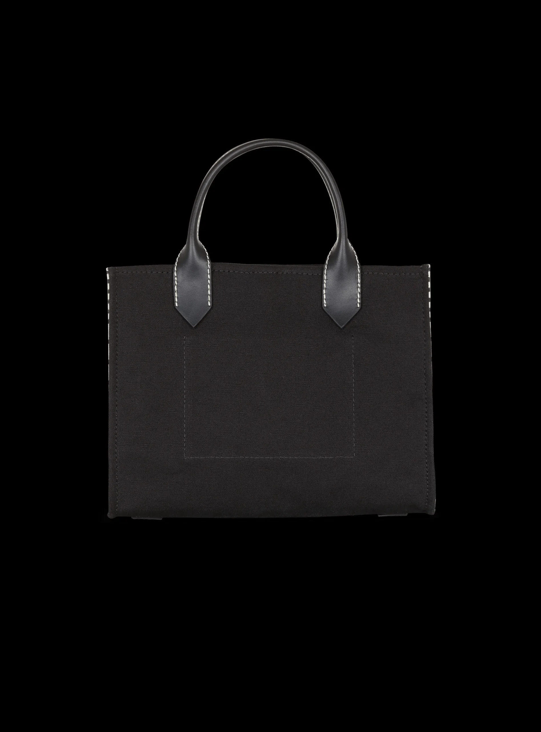 Women Balmain B-Army Monogrammed Canvas And Smooth Leather Tote Bag