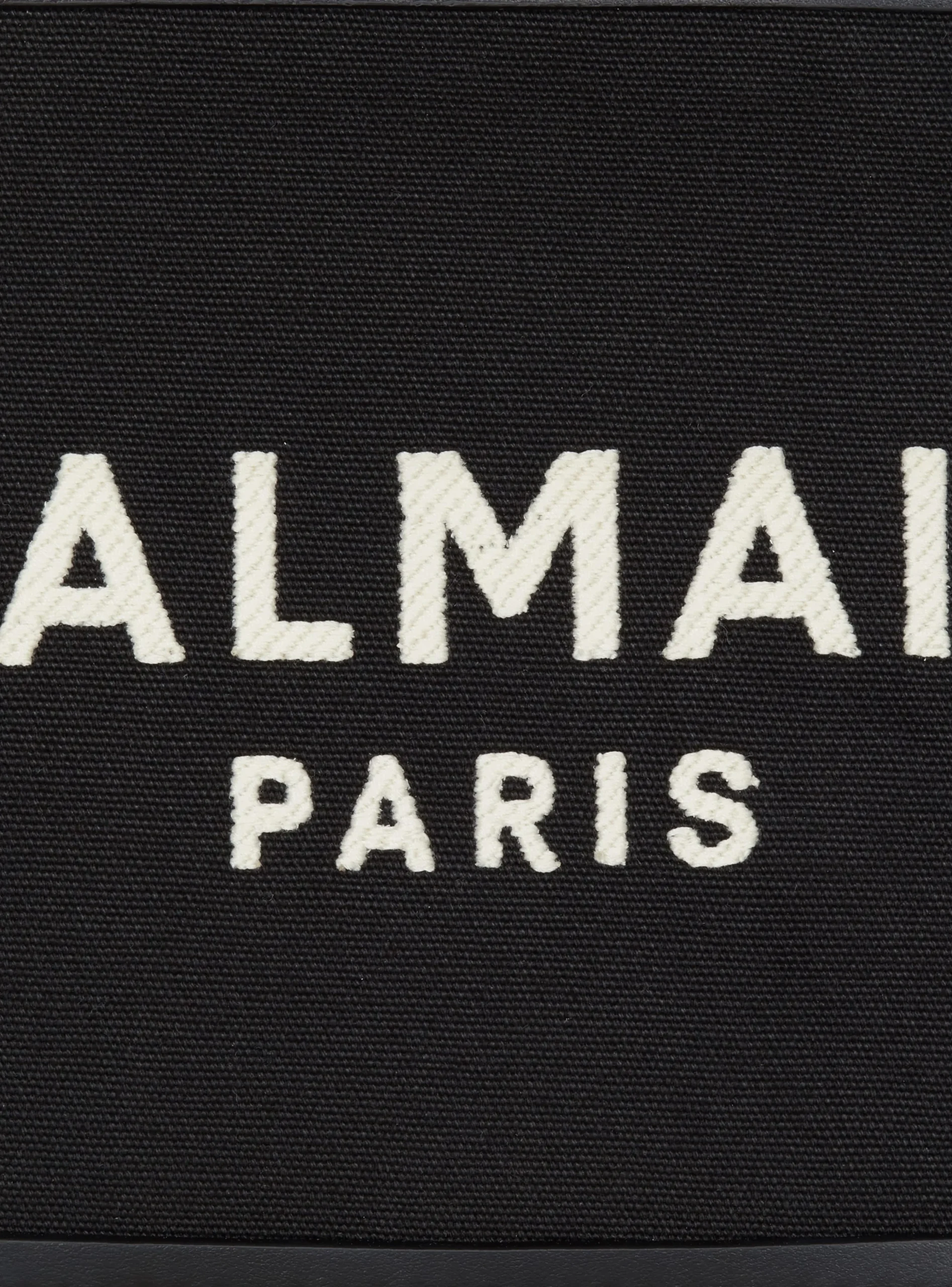 Women Balmain B-Army Monogrammed Canvas And Smooth Leather Tote Bag