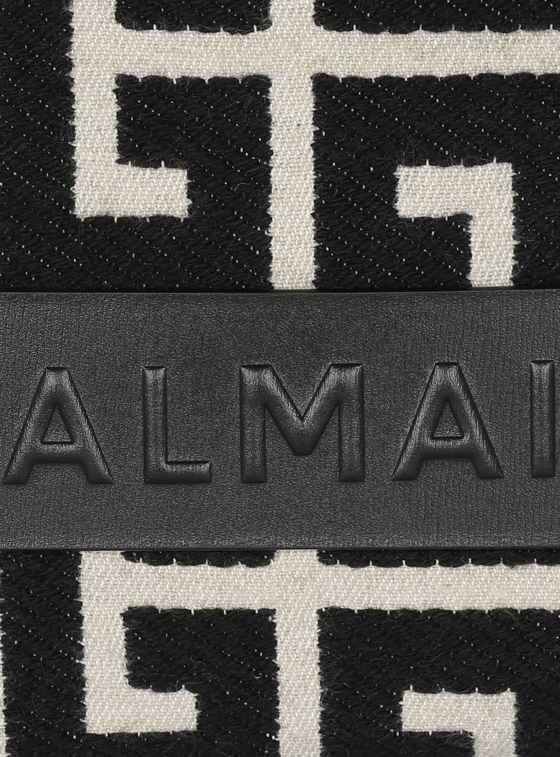 Women Balmain B-Army Monogrammed Jacquard And Leather Tote Bag