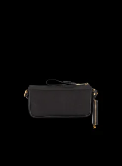 Women Balmain B-Army Pouch Canvas And Leather Bag