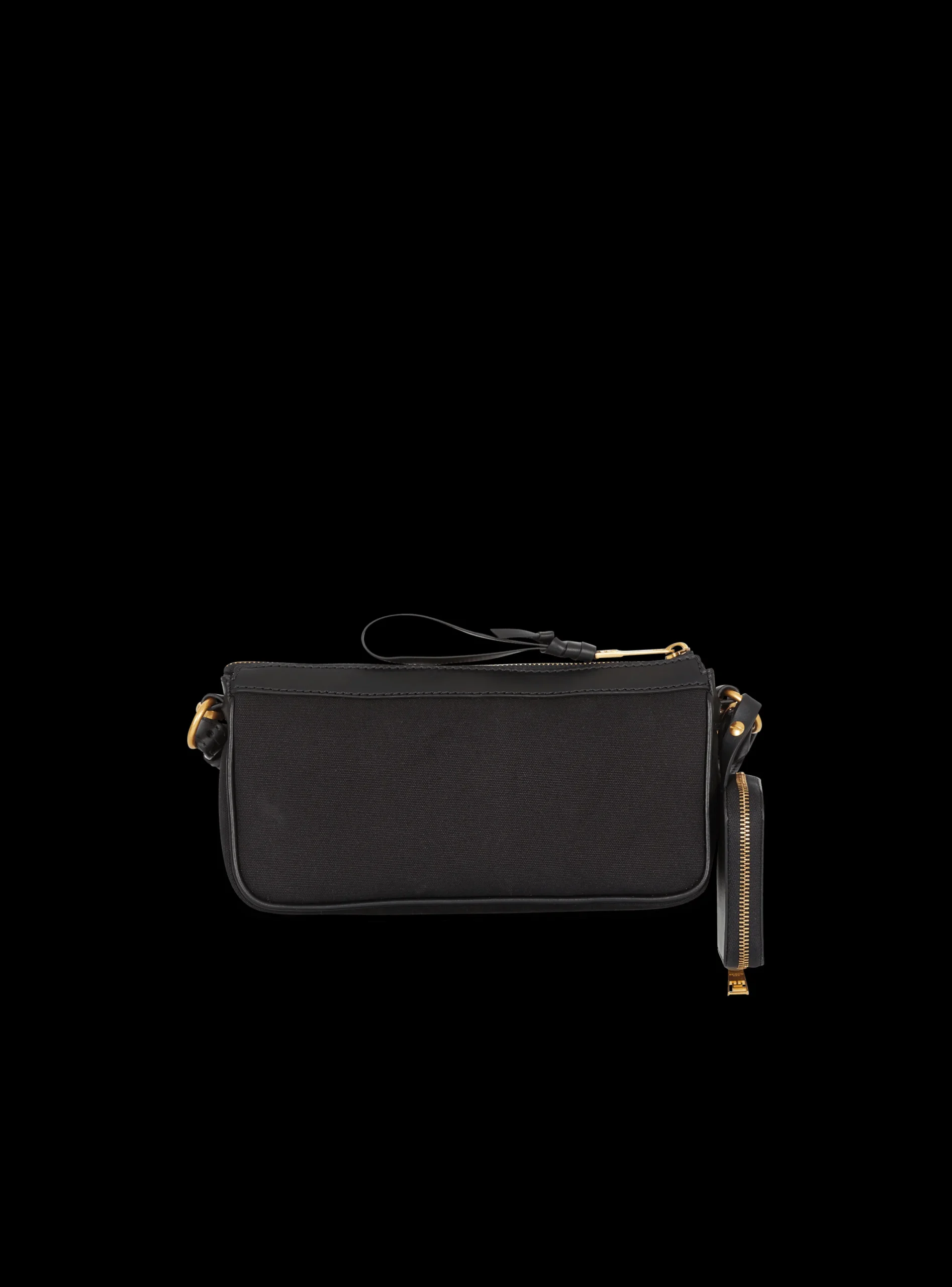 Women Balmain B-Army Pouch Canvas And Leather Bag