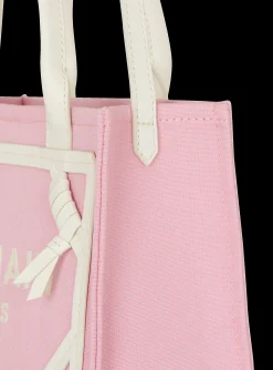 Women Balmain B-Army Small Canvas And Leather Tote Bag