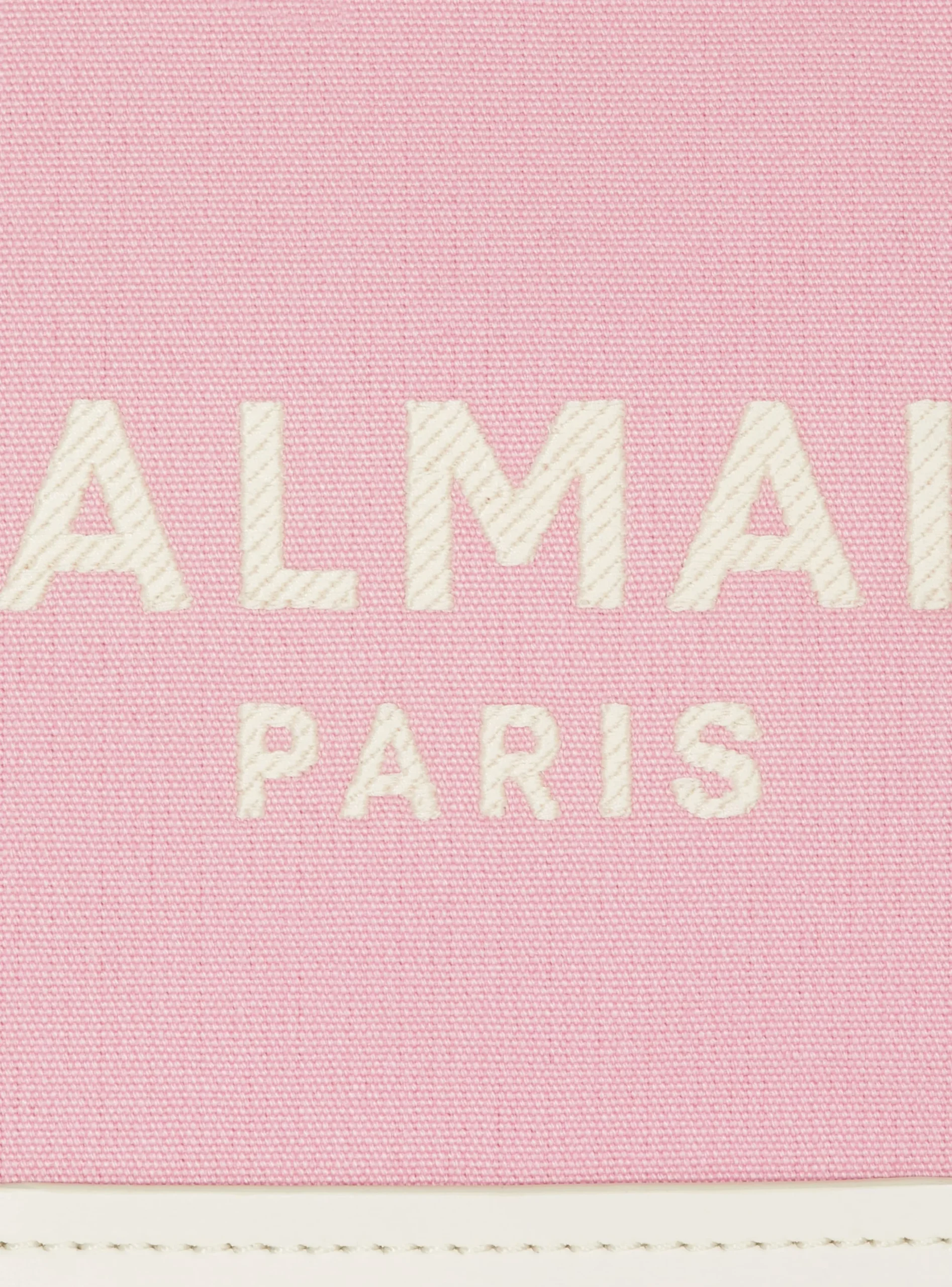 Women Balmain B-Army Small Canvas And Leather Tote Bag