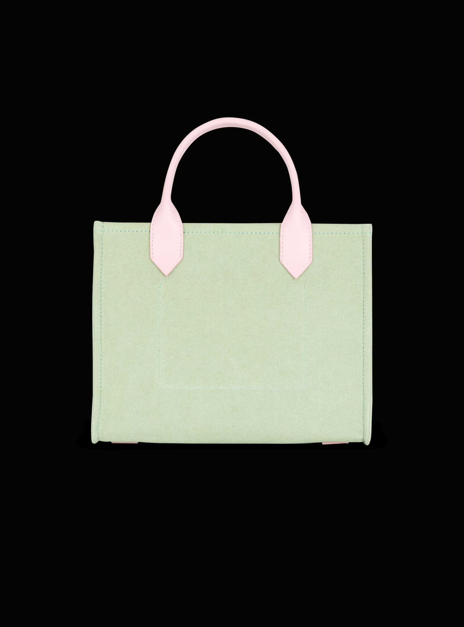 Balmain B-Army Small Canvas And Leather Tote Bag
