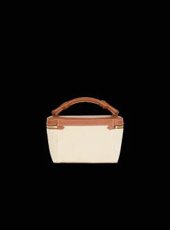 Women Balmain B-Army Vanity Case In Canvas And Leather
