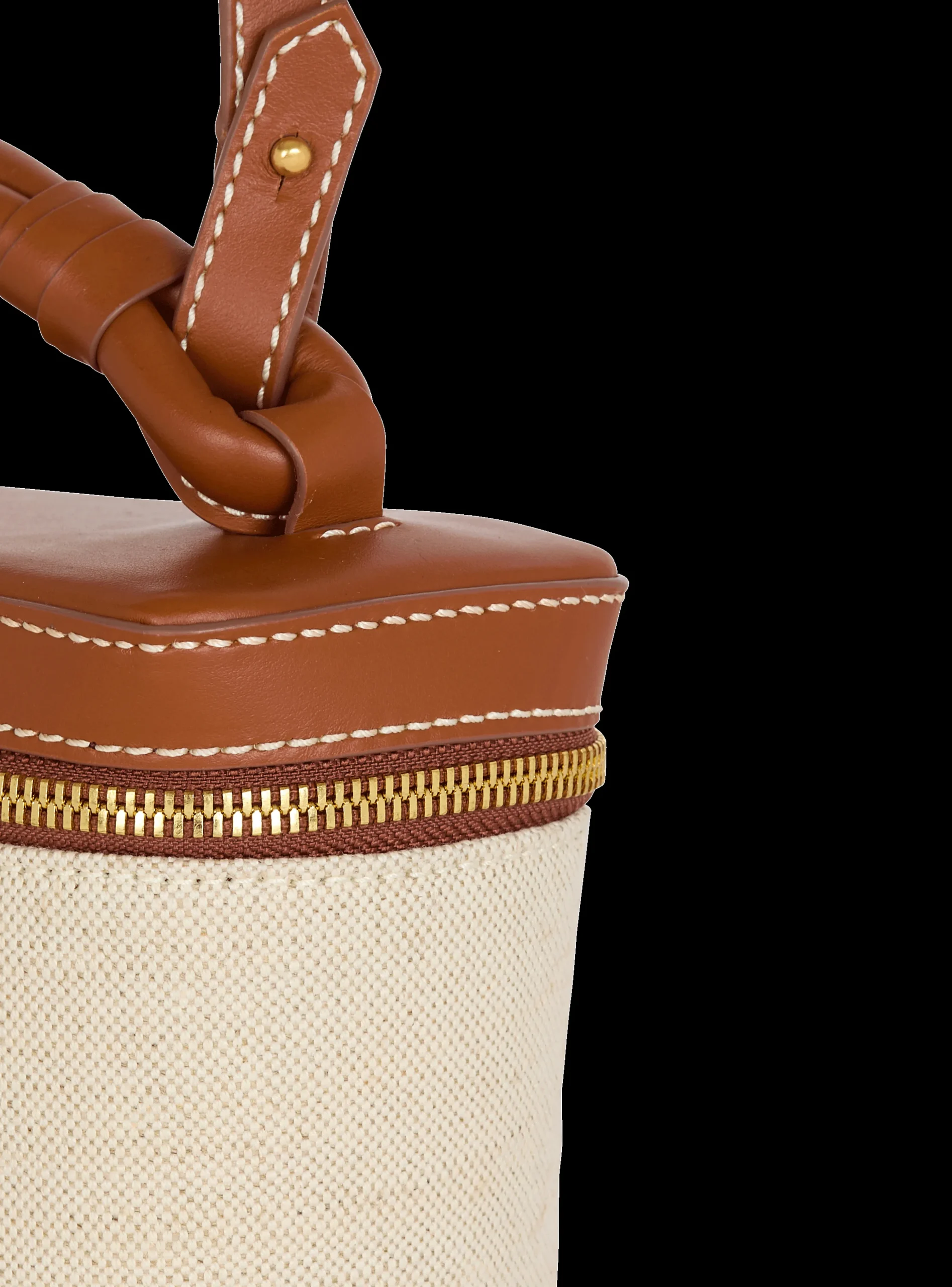 Women Balmain B-Army Vanity Case In Canvas And Leather