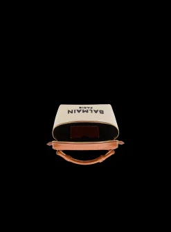 Women Balmain B-Army Vanity Case In Canvas And Leather