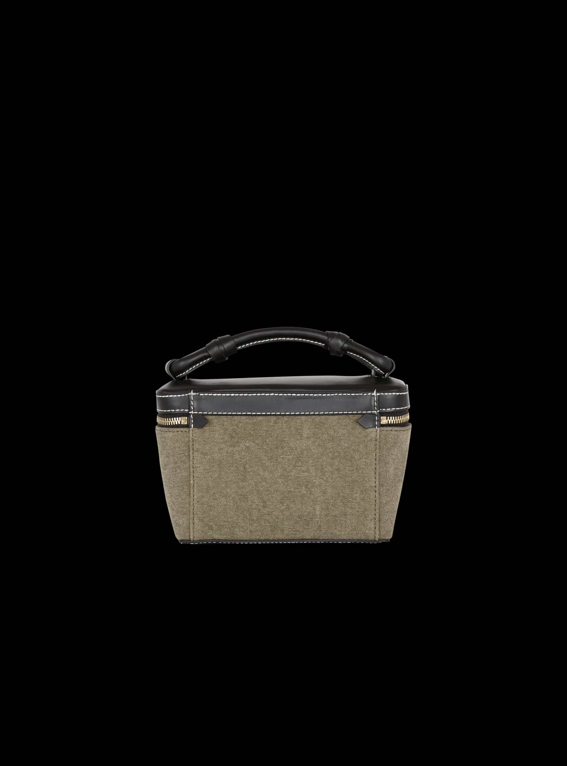 Balmain B-Army Vanity Case In Canvas And Leather