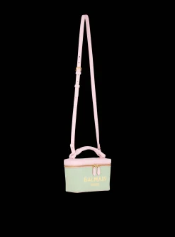 Balmain B-Army Vanity Case In Canvas And Leather