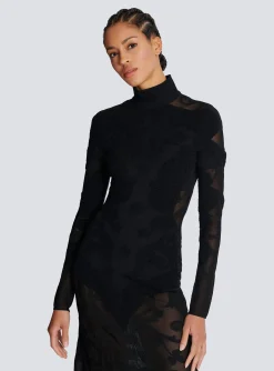 Women Balmain Baroque Fine Knit Dress