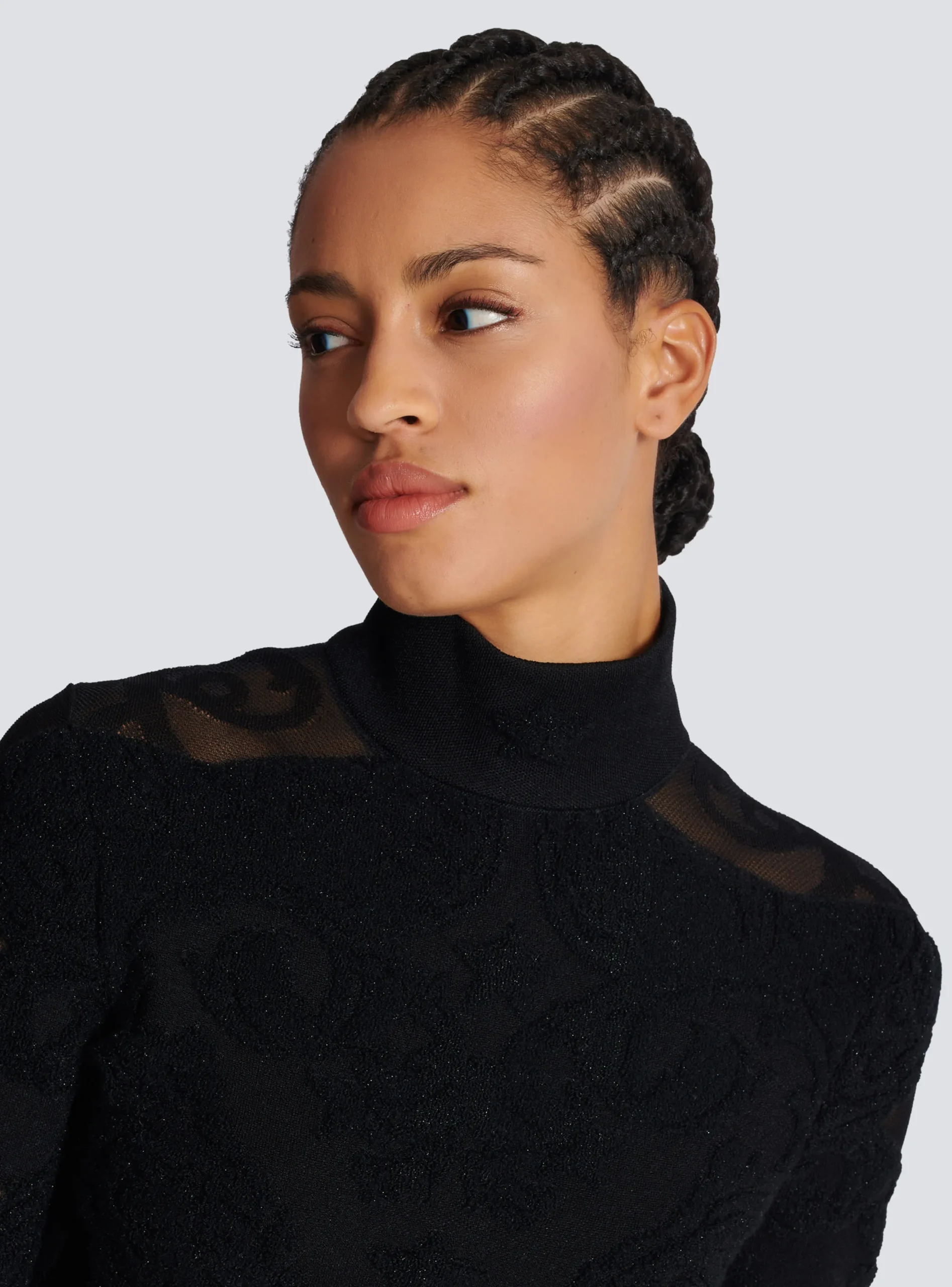 Women Balmain Baroque Fine Knit Dress