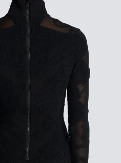 Women Balmain Baroque Fine Knit Dress