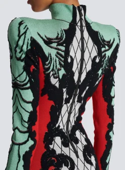 Women Balmain Baroque Jacquard Dress