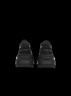 Women Balmain B-Bold Low-top Trainers In Neoprene And Suede