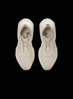 Balmain B-Bold Low-top Trainers In Neoprene And Suede