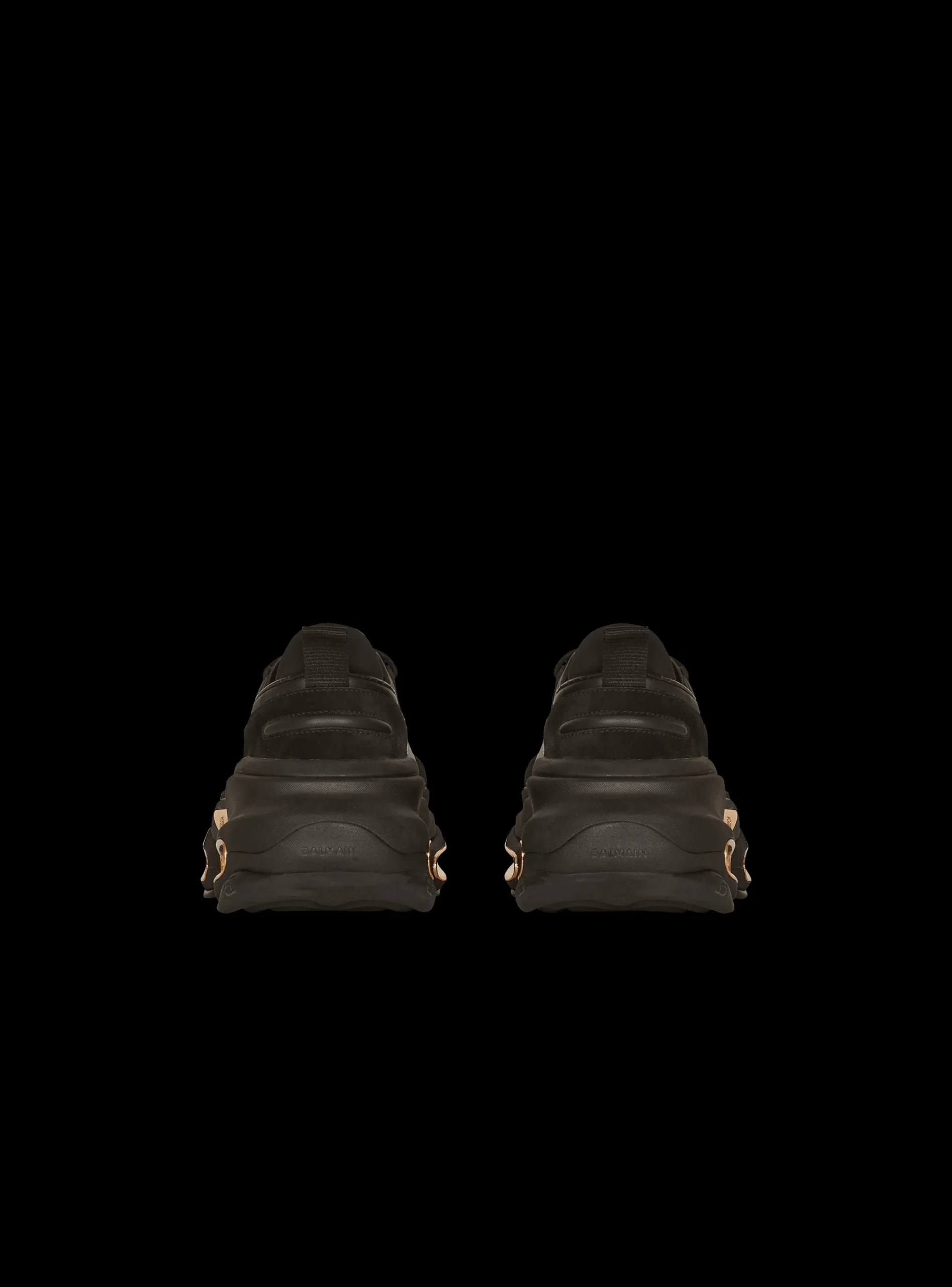 Balmain B-Bold Trainers In Leather And Suede